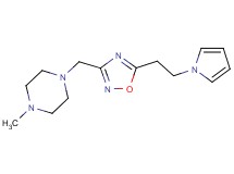 1-methyl-4-({5-[2-(1H-pyrrol-1-yl)ethyl]-1,2,4-oxadiazol-3-yl}methyl)piperazine