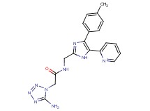 2-(5-amino-1H-tetrazol-1-yl)-N-{[4-(4-methylphenyl)-5-pyridin-2-yl-1H-imidazol-2-yl]methyl}acetamide