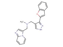 1-[3-(1-benzofuran-2-yl)-1H-pyrazol-4-yl]-N-(imidazo[1,2-a]pyridin-3-ylmethyl)-N-methylmethanamine