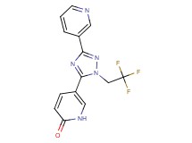 5-[3-pyridin-3-yl-1-(2,2,2-trifluoroethyl)-1H-1,2,4-triazol-5-yl]pyridin-2(1H)-one