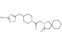 2-(2-{4-[(3-methyl-1,2,4-oxadiazol-5-yl)methyl]piperidin-1-yl}-2-oxoethyl)-2-azaspiro[4.5]decan-3-one