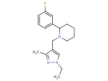 1-[(1-ethyl-3-methyl-1H-pyrazol-4-yl)methyl]-2-(3-fluorophenyl)piperidine