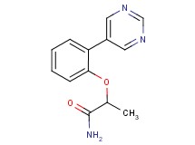 2-(2-pyrimidin-5-ylphenoxy)propanamide