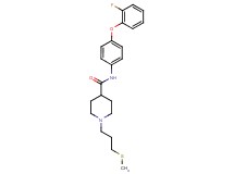 N-[4-(2-fluorophenoxy)phenyl]-1-[3-(methylthio)propyl]-4-piperidinecarboxamide