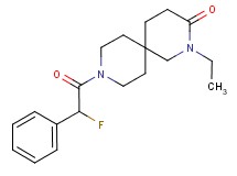 2-ethyl-9-[fluoro(phenyl)acetyl]-2,9-diazaspiro[5.5]undecan-3-one