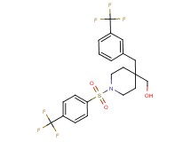 (4-[3-(trifluoromethyl)benzyl]-1-{[4-(trifluoromethyl)phenyl]sulfonyl}-4-piperidinyl)methanol
