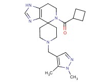 5-(cyclobutylcarbonyl)-1'-[(1,5-dimethyl-1H-pyrazol-4-yl)methyl]-1,5,6,7-tetrahydrospiro[imidazo[4,5-c]pyridine-4,4'-piperidine]