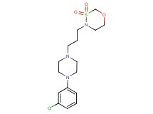 4-{3-[4-(3-chlorophenyl)piperazin-1-yl]propyl}-1,3,4-oxathiazinane 3,3-dioxide