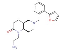 rel-(4aS,8aR)-1-(2-aminoethyl)-6-[2-(2-furyl)benzyl]octahydro-1,6-naphthyridin-2(1H)-one dihydrochloride