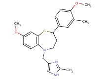 8-methoxy-2-(4-methoxy-3-methylphenyl)-5-[(2-methyl-1H-imidazol-4-yl)methyl]-2,3,4,5-tetrahydro-1,5-benzothiazepine