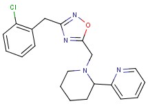 2-(1-{[3-(2-chlorobenzyl)-1,2,4-oxadiazol-5-yl]methyl}-2-piperidinyl)pyridine