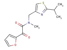 2-(2-furyl)-N-[(2-isopropyl-1,3-thiazol-4-yl)methyl]-N-methyl-2-oxoacetamide