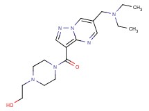 2-[4-({6-[(diethylamino)methyl]pyrazolo[1,5-a]pyrimidin-3-yl}carbonyl)piperazin-1-yl]ethanol