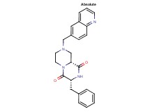 (3R,9aR)-3-benzyl-8-(6-quinolinylmethyl)tetrahydro-2H-pyrazino[1,2-a]pyrazine-1,4(3H,6H)-dione