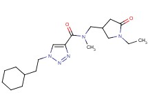 1-(2-cyclohexylethyl)-N-[(1-ethyl-5-oxo-3-pyrrolidinyl)methyl]-N-methyl-1H-1,2,3-triazole-4-carboxamide