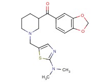 1,3-benzodioxol-5-yl(1-{[2-(dimethylamino)-1,3-thiazol-5-yl]methyl}-3-piperidinyl)methanone