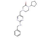 4-{[2-(benzylamino)pyrimidin-5-yl]methyl}-1-cyclopentylpiperazin-2-one