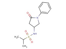 N-(5-oxo-1-phenyl-3-pyrrolidinyl)-2-propanesulfonamide