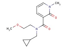 N-(cyclopropylmethyl)-N-(2-methoxyethyl)-1-methyl-2-oxo-1,2-dihydropyridine-3-carboxamide