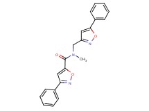 N-methyl-3-phenyl-N-[(5-phenylisoxazol-3-yl)methyl]isoxazole-5-carboxamide