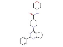 1-(2-phenyl-6,7-dihydro-5H-cyclopenta[d]pyrimidin-4-yl)-N-(tetrahydro-2H-pyran-4-yl)-4-piperidinecarboxamide