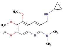 3-[(cyclopropylamino)methyl]-5,6,7-trimethoxy-N,N-dimethyl-2-quinolinamine