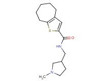 N-[(1-methylpyrrolidin-3-yl)methyl]-5,6,7,8-tetrahydro-4H-cyclohepta[b]thiophene-2-carboxamide