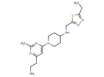 N-[(5-ethyl-1,3,4-thiadiazol-2-yl)methyl]-1-(2-methyl-6-propylpyrimidin-4-yl)piperidin-4-amine