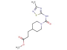 methyl 3-(1-{[(3-methyl-1,2,4-thiadiazol-5-yl)amino]carbonyl}piperidin-4-yl)propanoate