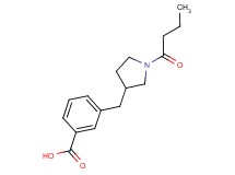 3-[(1-butyryl-3-pyrrolidinyl)methyl]benzoic acid