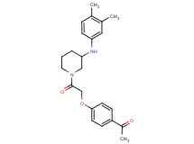 1-[4-(2-{3-[(3,4-dimethylphenyl)amino]-1-piperidinyl}-2-oxoethoxy)phenyl]ethanone
