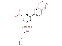 3',4'-dimethoxy-5-{[(2-methoxyethyl)amino]sulfonyl}biphenyl-3-carboxylic acid