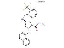 (4S)-N-methyl-1-(1-naphthylmethyl)-4-{[2-(trifluoromethyl)benzyl]amino}-L-prolinamide
