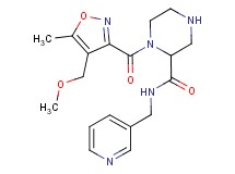 1-{[4-(methoxymethyl)-5-methyl-3-isoxazolyl]carbonyl}-N-(3-pyridinylmethyl)-2-piperazinecarboxamide