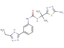 N-[1-(5-amino-1,3,4-thiadiazol-2-yl)-1-methylethyl]-N'-[3-(5-ethyl-4H-1,2,4-triazol-3-yl)phenyl]urea