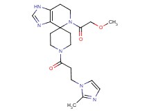 5-(methoxyacetyl)-1'-[3-(2-methyl-1H-imidazol-1-yl)propanoyl]-1,5,6,7-tetrahydrospiro[imidazo[4,5-c]pyridine-4,4'-piperidine]