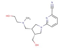 6-[(3R*,4R*)-3-{[(2-hydroxyethyl)(methyl)amino]methyl}-4-(hydroxymethyl)pyrrolidin-1-yl]pyridine-2-carbonitrile