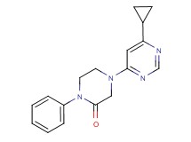 4-(6-cyclopropylpyrimidin-4-yl)-1-phenylpiperazin-2-one