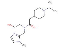 N-(2-hydroxyethyl)-2-(1-isopropyl-4-piperidinyl)-N-[(1-methyl-1H-imidazol-2-yl)methyl]acetamide