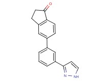 5-[3-(1H-pyrazol-3-yl)phenyl]-1-indanone