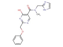 4-hydroxy-N-(1H-imidazol-2-ylmethyl)-N-methyl-2-(phenoxymethyl)pyrimidine-5-carboxamide