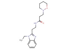 N-[2-(1-ethyl-1H-benzimidazol-2-yl)ethyl]-3-(1,2-oxazinan-2-yl)propanamide