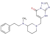 5-({3-[methyl(2-phenylethyl)amino]-1-piperidinyl}methyl)[1,2,4]triazolo[1,5-a]pyrimidin-7(4H)-one dihydrochloride