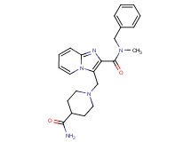 3-{[4-(aminocarbonyl)-1-piperidinyl]methyl}-N-benzyl-N-methylimidazo[1,2-a]pyridine-2-carboxamide