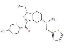 1-ethyl-N-methyl-3-[(4-methyl-1-piperazinyl)carbonyl]-N-(2-thienylmethyl)-4,5,6,7-tetrahydro-1H-indazol-5-amine