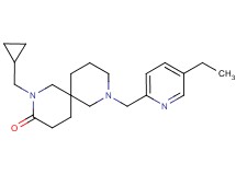 2-(cyclopropylmethyl)-8-[(5-ethyl-2-pyridinyl)methyl]-2,8-diazaspiro[5.5]undecan-3-one