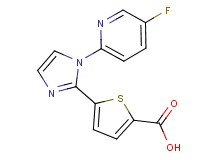 5-[1-(5-fluoropyridin-2-yl)-1H-imidazol-2-yl]thiophene-2-carboxylic acid