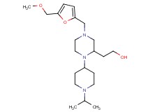 2-(1-(1-isopropyl-4-piperidinyl)-4-{[5-(methoxymethyl)-2-furyl]methyl}-2-piperazinyl)ethanol