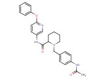 1-[4-(acetylamino)benzyl]-N-(6-phenoxy-3-pyridinyl)-2-piperidinecarboxamide