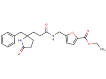 ethyl 5-({[3-(2-benzyl-5-oxo-2-pyrrolidinyl)propanoyl]amino}methyl)-2-furoate